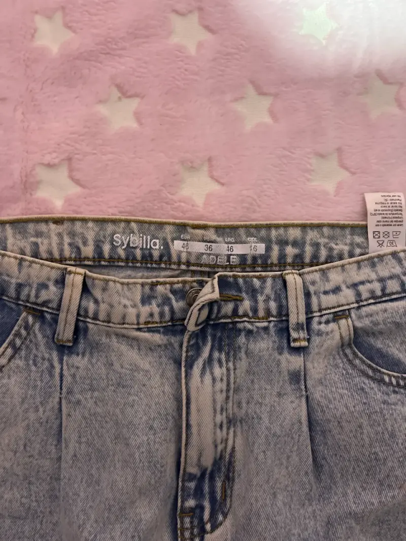 Jeans acid wash talle 46 - 1