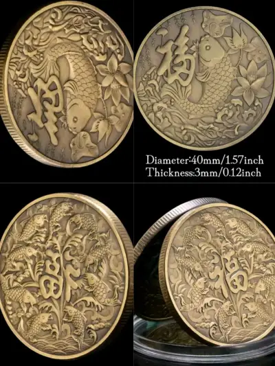 Monedas de la suerte doradas - miniatura 2