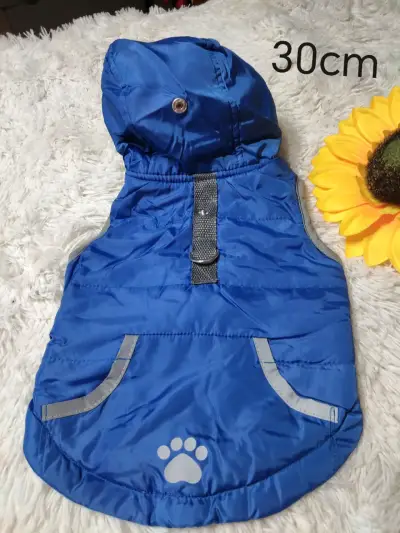 Chaqueta azul para perro - miniatura 2