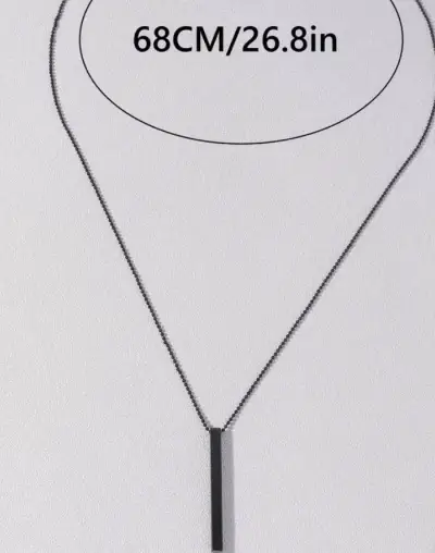 Collar largo minimalista - miniatura 1