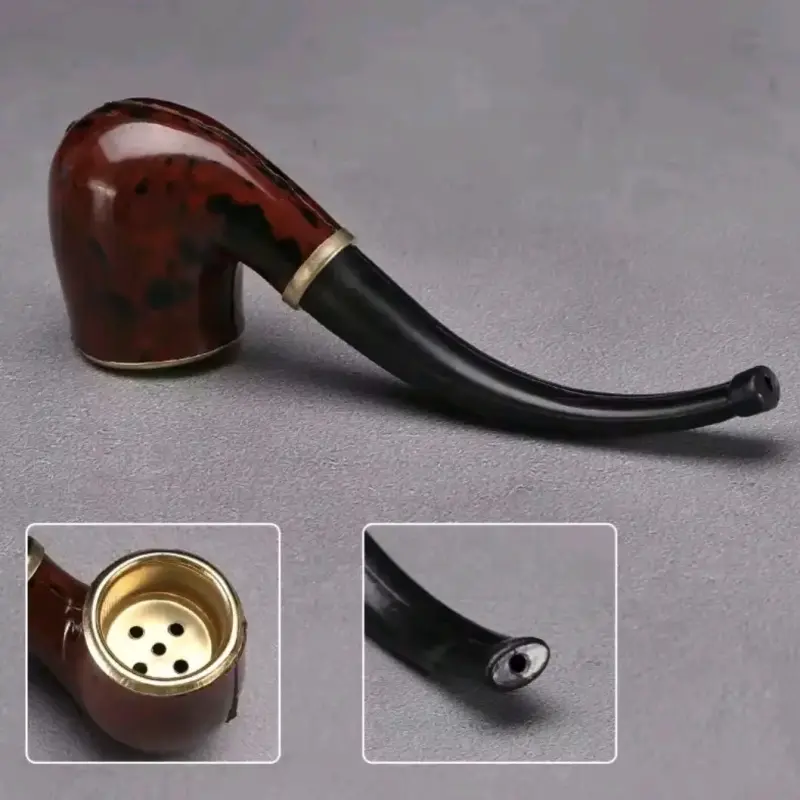 Pipas elegantes madera doradas - 2
