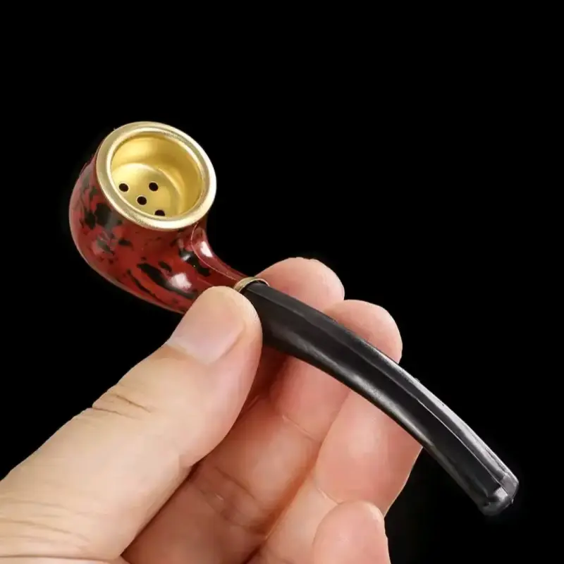 Pipas elegantes madera doradas - 3