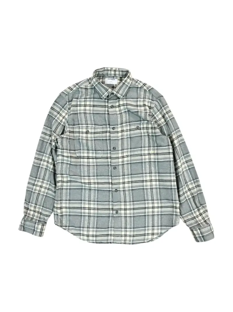 Camisa a cuadros gris - 1