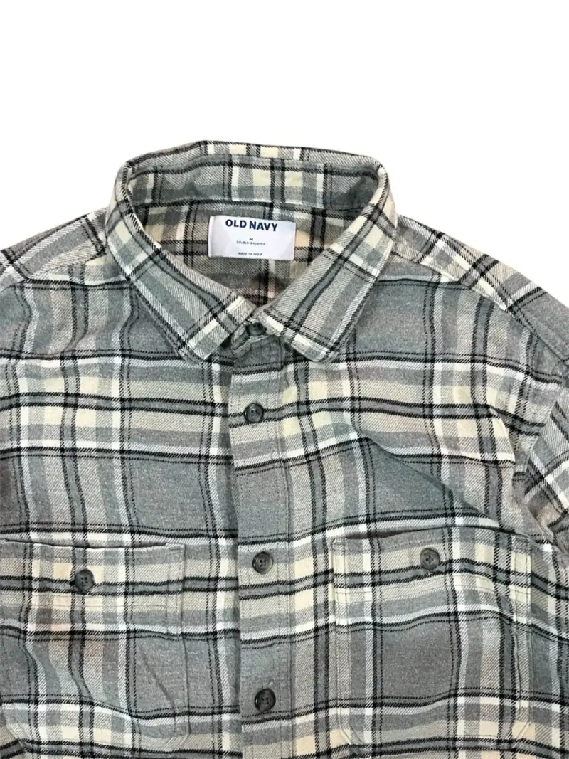 Camisa a cuadros gris - 3