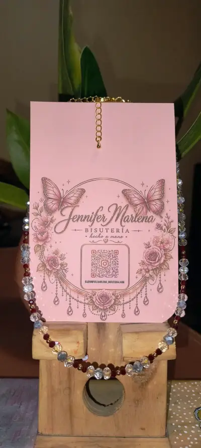 Collar bisutería hecho a mano - miniatura 4