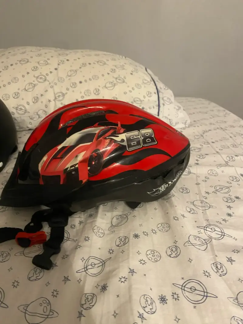 Casco bicicleta niño rojo - 2