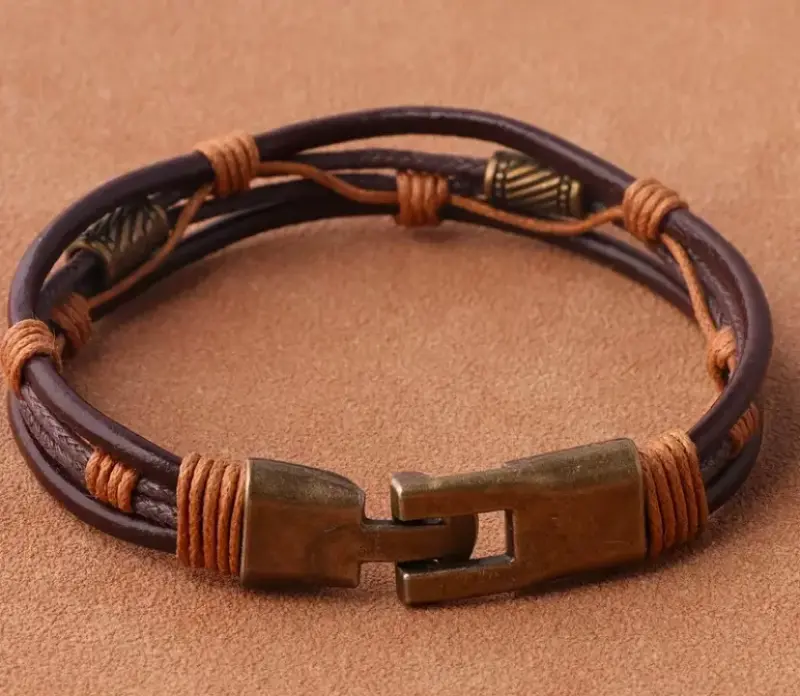 Pulsera de cuero trenzado - 2