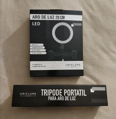 Aro de luz LED 20 cm con trípode ¡NUEVO! - miniatura 1