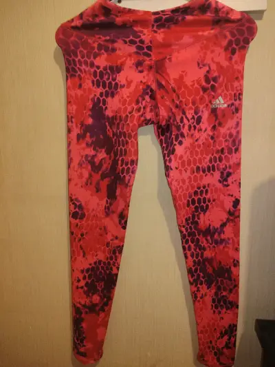 Leggings deportivos rojos Adidas - miniatura 1