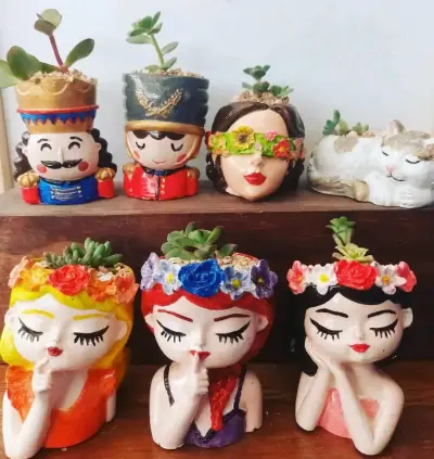Maceteros decorativos de cerámica - miniatura 1