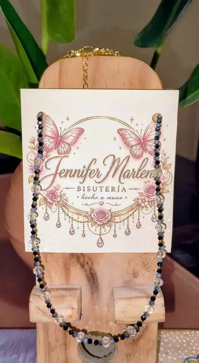 Collar bisutería hecho a mano - miniatura 8