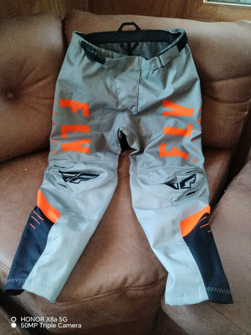 Pantalones motocross FLY grises - 1