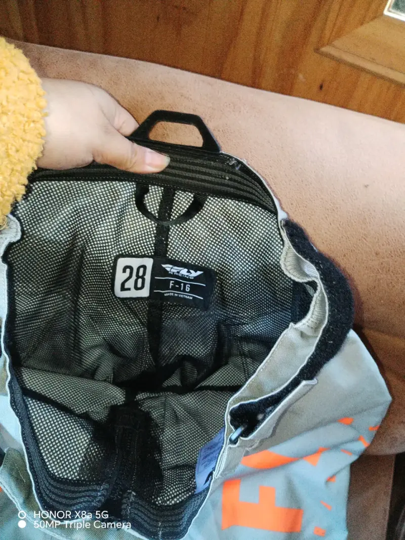 Pantalones motocross FLY grises - 2