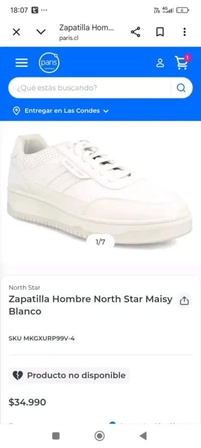 Zapatillas blancas North Star 45 - miniatura 5