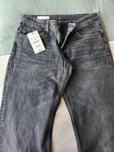 Jeans negros de mezclilla - miniatura 1