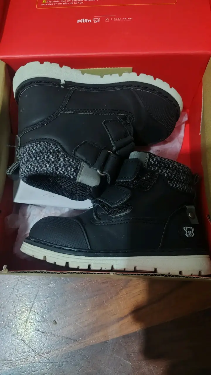 Botines negros para niños - 1