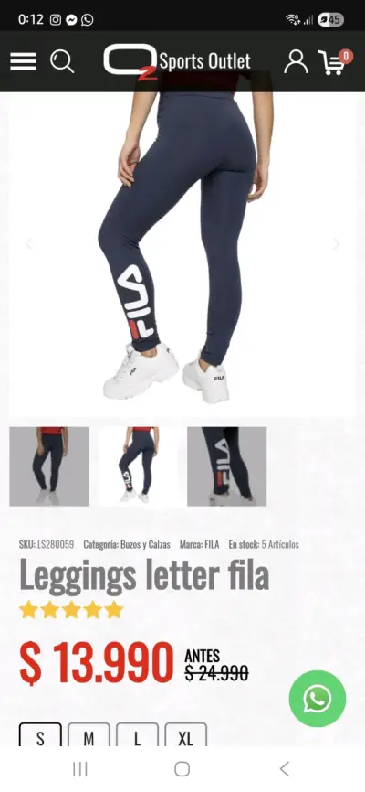 Leggings Fila nuevos - miniatura 2