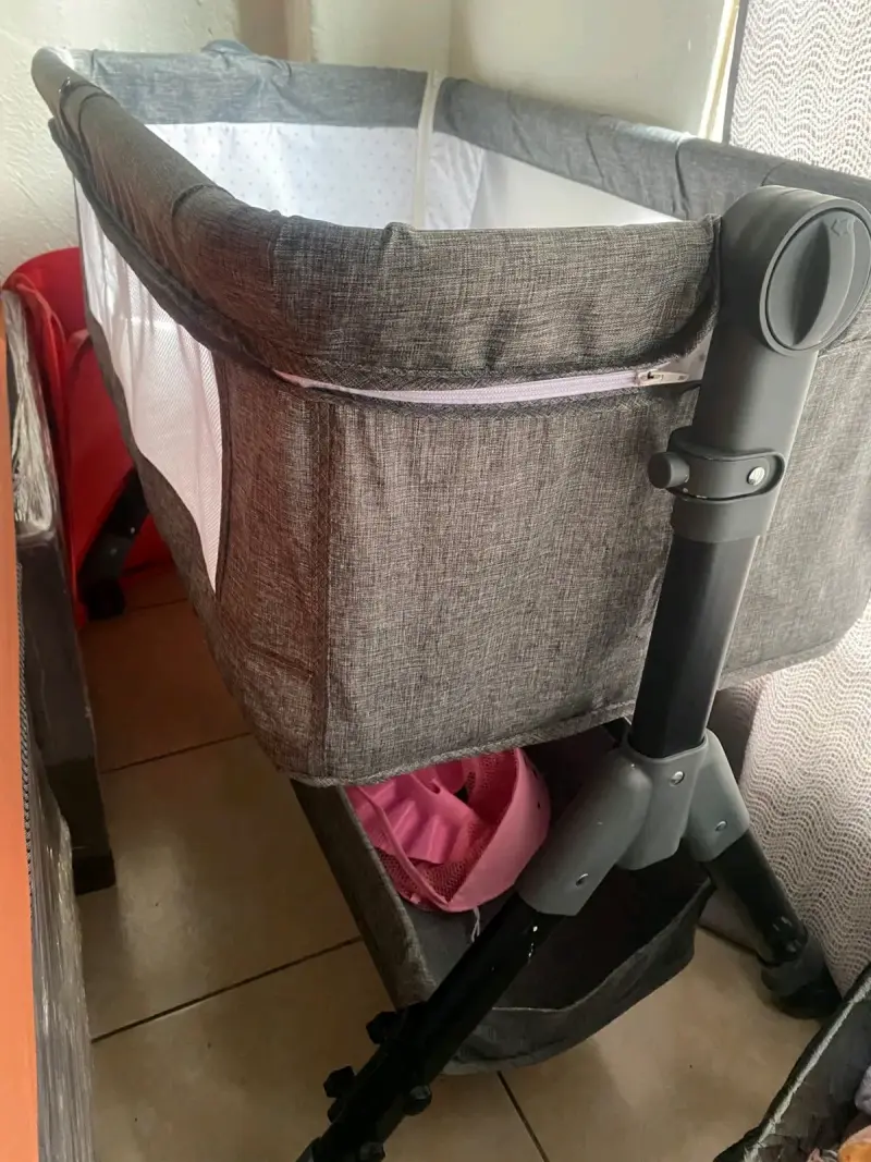 Cuna corral de bebé gris - 3