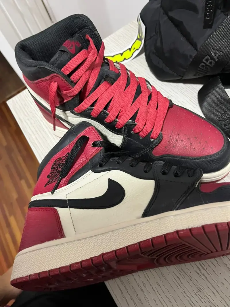 Zapatillas Nike Air rojo bred toe - 4
