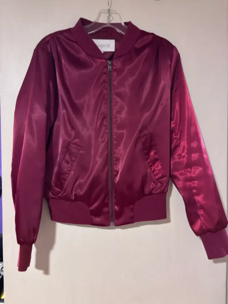 Chaqueta bomber roja "Love" - 3