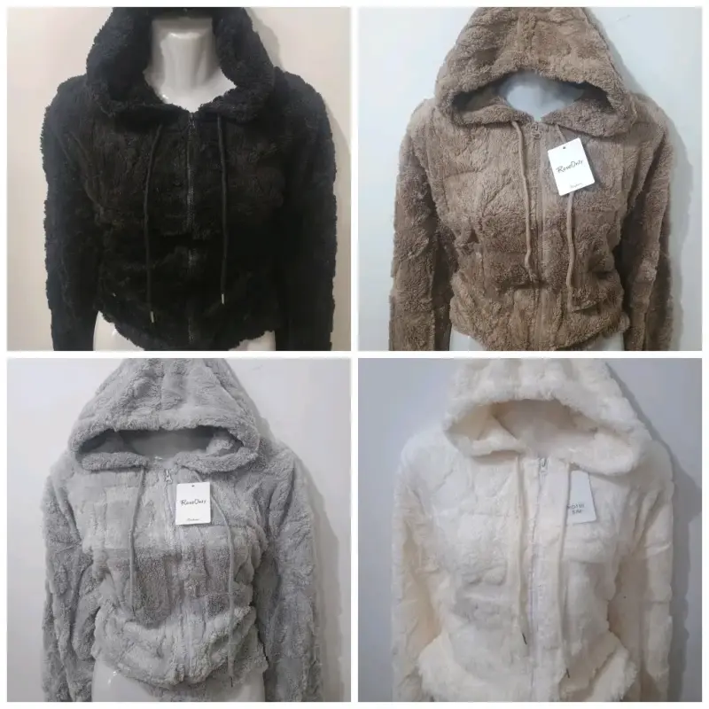 Chaquetas de peluche con capucha