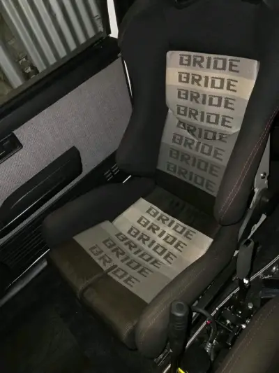 Asiento deportivo Bride negro y gris - miniatura 2