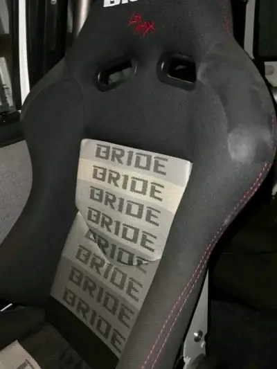 Asiento deportivo Bride negro y gris - miniatura 4