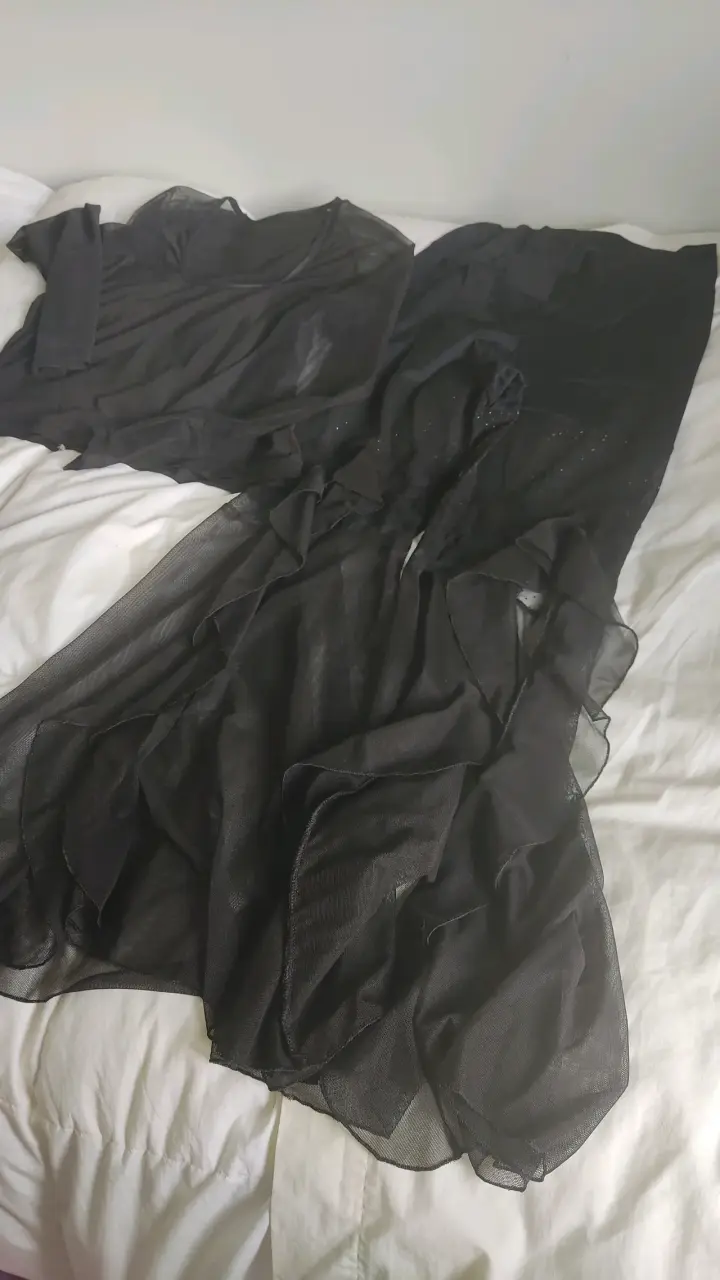 Traje de ensayo negro