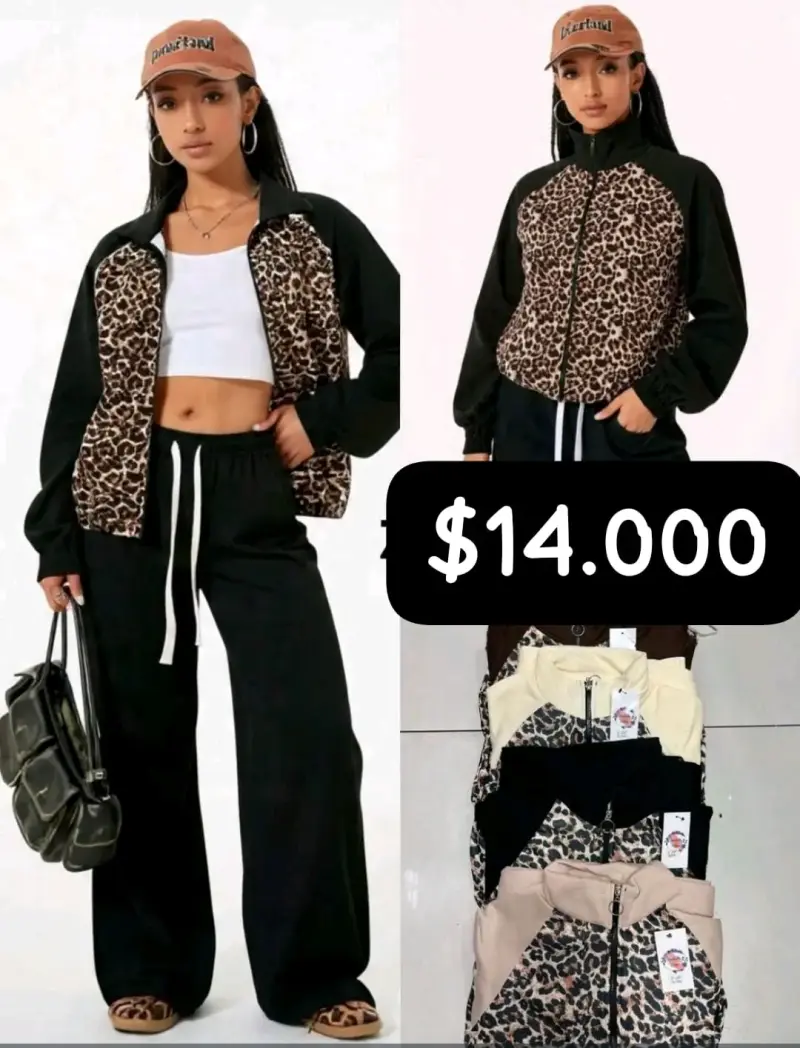 Conjunto deportivo animal print