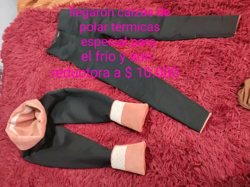 Calzas térmicas de polar negras
