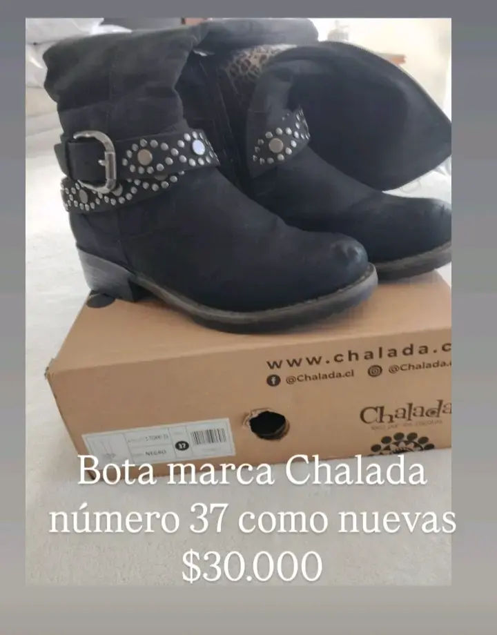 Botines Chalada negros con hebillas - 1