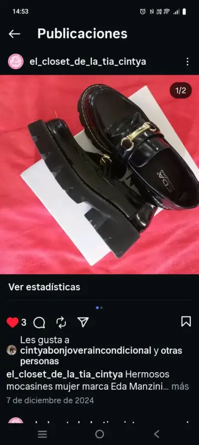 Mocasines negros Eda Manzini mujer - miniatura 2