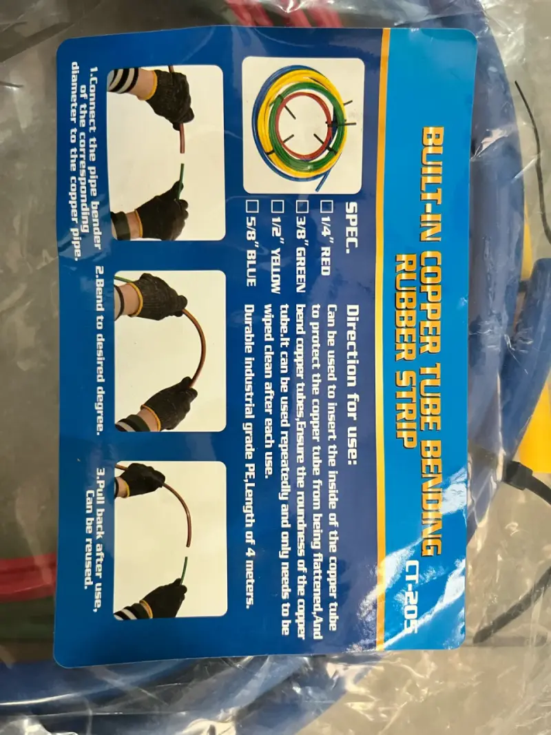 Set de tiras para doblar tubos - 4