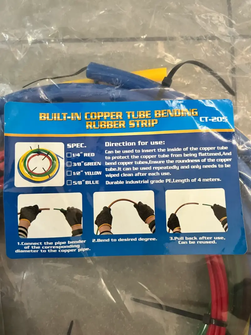 Set de tiras para doblar tubos - 5