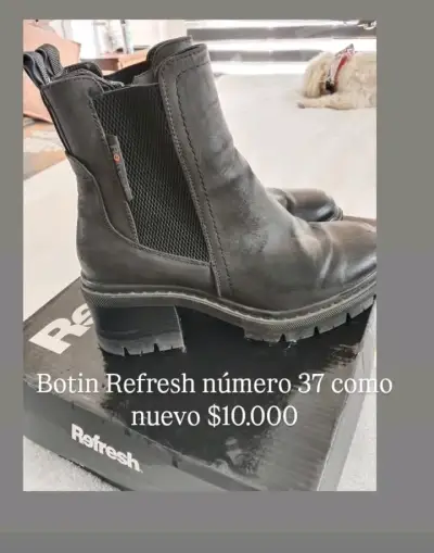 Botines Refresh negros talla 37 - miniatura 1