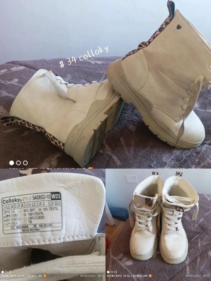 Botas Colloky blancas talla 34 - 1