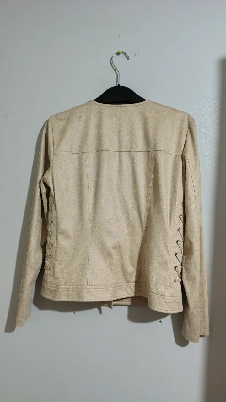 Chaqueta beige estilo moto ash 40/M - 2