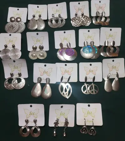 Aros Full tendencia plateados y colores - miniatura 5