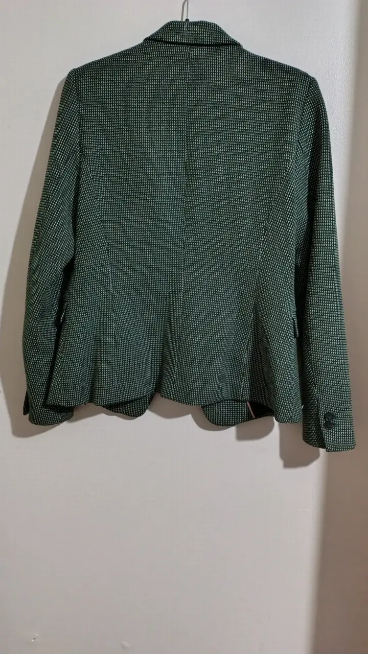 Blazer verde de cuadros Esprit talla M - 2
