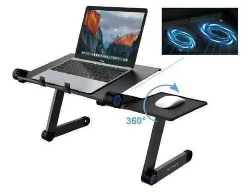 Mesa ajustable para laptop con ventilador - 2