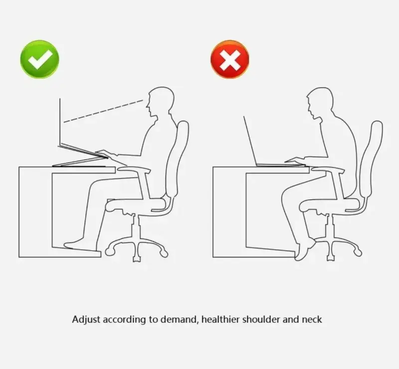Mesa ajustable para laptop con ventilador - 3