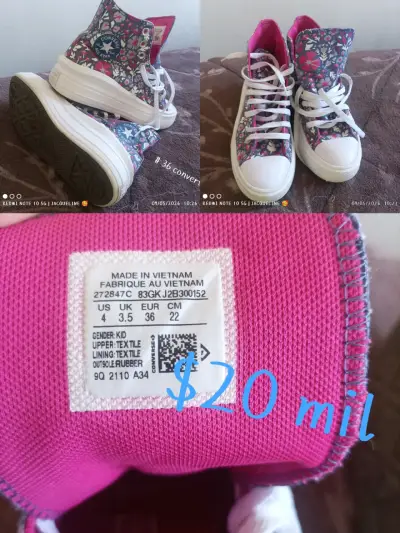Zapatillas Converse estampadas rosas - miniatura 1
