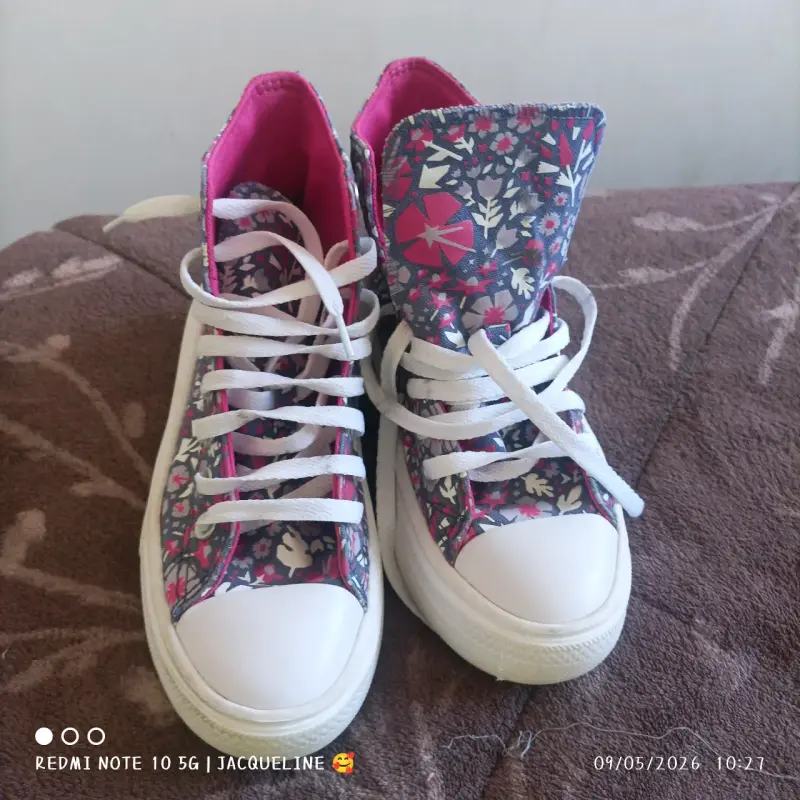 Zapatillas Converse estampadas rosas - 2