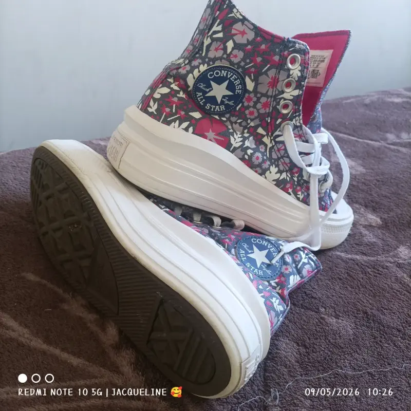 Zapatillas Converse estampadas rosas - 3