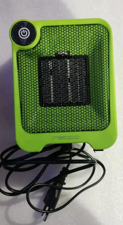 Calefactor eléctrico portátil verde - miniatura 1