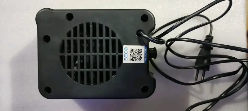 Calefactor eléctrico portátil verde - 2