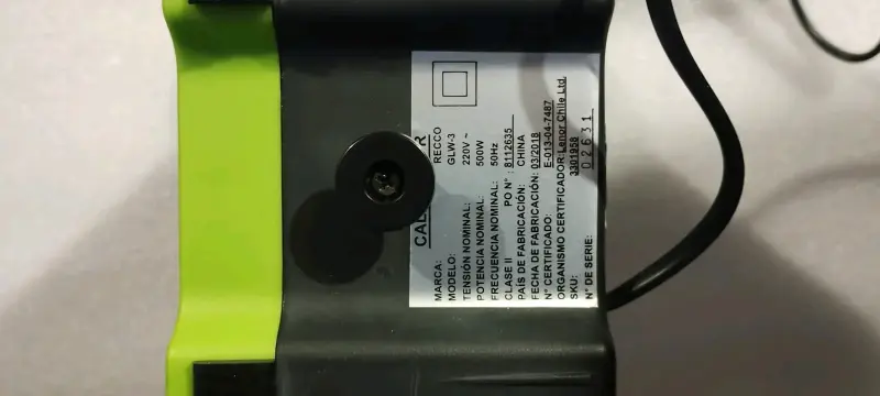 Calefactor eléctrico portátil verde - 5
