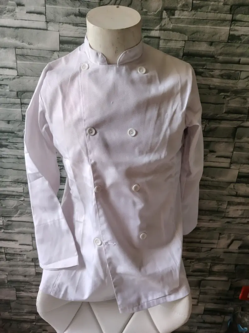 Chaqueta de chef blanca