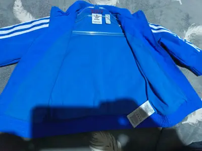 Chaqueta deportiva azul Adidas - miniatura 3