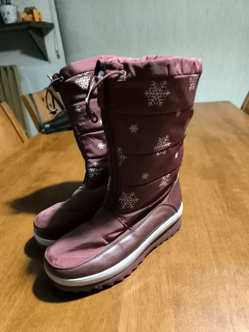 Botas de nieve rosadas - 1